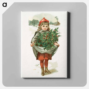 アートパネル-Little Girl with Holly
 - ボストン公共図書館 Canvas.