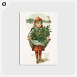 アートポストカード-Little Girl with Holly
 - ボストン公共図書館 Postcard.