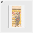 アートポストカード-Hokusai's man - 葛飾 北斎 Postcard.