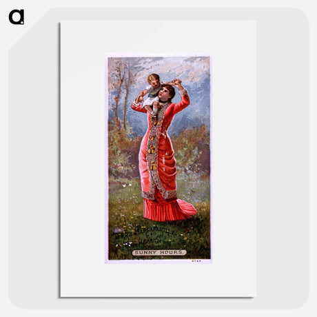 アートポスター-Ayer's Sarsaparilla: Gives Health and sunny Hours
 - 国立医学図書館 Poster.