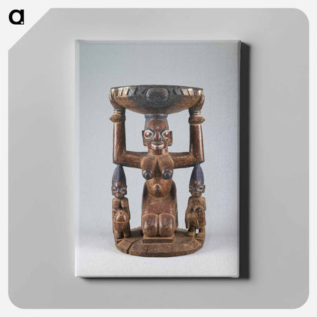 アートパネル-Kneeling Shrine Figure
 - セントルイス美術館 Canvas.