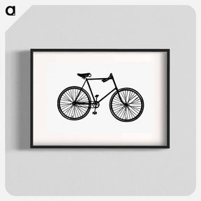 アートポスター-Bicycle in Vintage Style
 - 大英図書館 Poster.