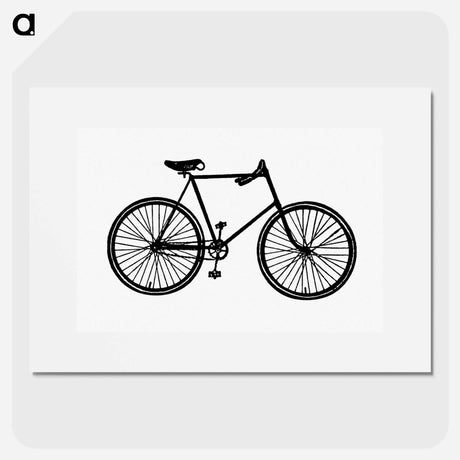 アートポスター-Bicycle in Vintage Style
 - 大英図書館 Poster.