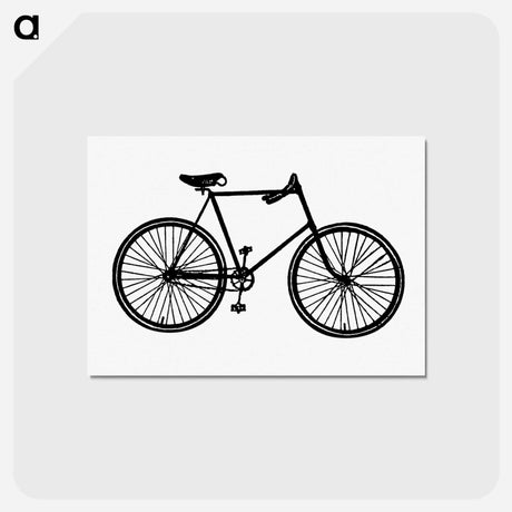 アートポストカード-Bicycle in Vintage Style
 - 大英図書館 Postcard.