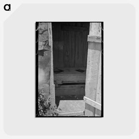 アートポストカード-Sharecropper Privy Interior
 - ラッセル リー Postcard.