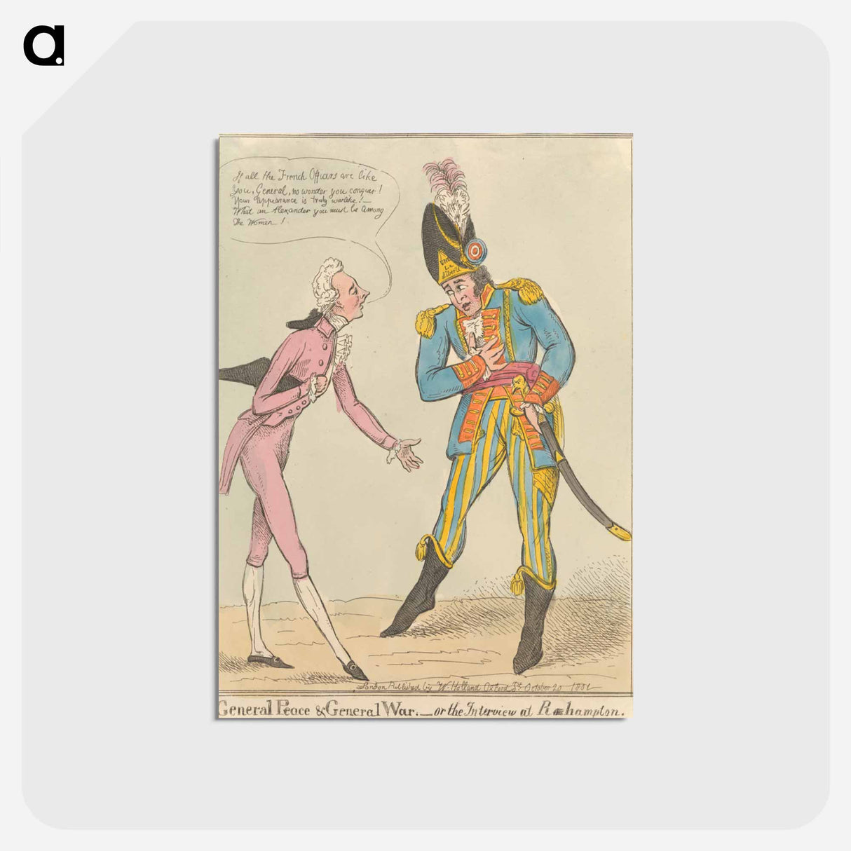 アートポストカード-General Peace & General War - or - The Interview at Roehampton
 - イェール大学アートギャラリー Postcard.
