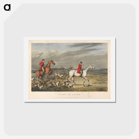 アートポストカード-Fox Hunting: Going to Cover
 - イェール大学アートギャラリー Postcard.