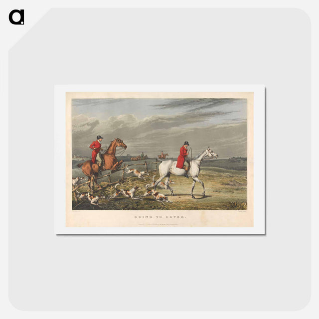アートポストカード-Fox Hunting: Going to Cover
 - イェール大学アートギャラリー Postcard.