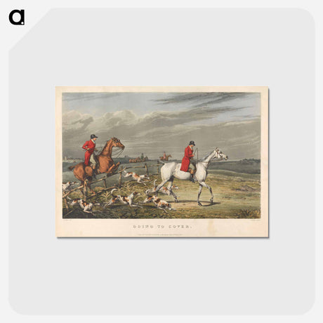 アートポストカード-Fox Hunting: Going to Cover
 - イェール大学アートギャラリー Postcard.