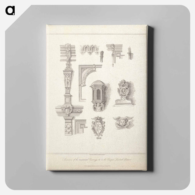 アートパネル-Specimens of the Ornamental Carvings and c. in the Chapel: Lambeth Palace
 - イェール大学アートギャラリー Canvas.