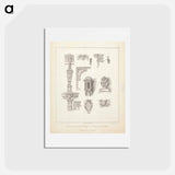 アートポストカード-Specimens of the Ornamental Carvings and c. in the Chapel: Lambeth Palace
 - イェール大学アートギャラリー Postcard.