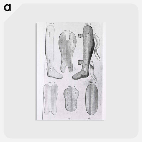 アートポストカード-Orthopedic Splints or Braces
 - 国立医学図書館 Postcard.