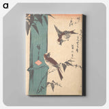 アートパネル-Bamboo and Sparrows
 - 歌川 広重 Canvas.