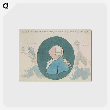 アートポストカード-Plan of Mud Island, off the Kingdom of Corsica
 - イェール大学アートギャラリー Postcard.