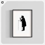 アートポスター-Silhouette of a Judge from Michael's Crag
 - 大英図書館 Poster.