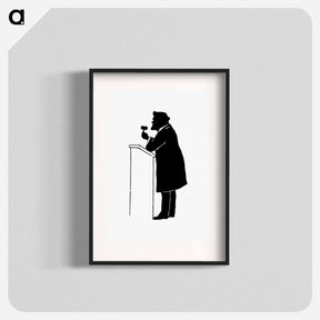 アートポスター-Silhouette of a Judge from Michael's Crag
 - 大英図書館 Poster.