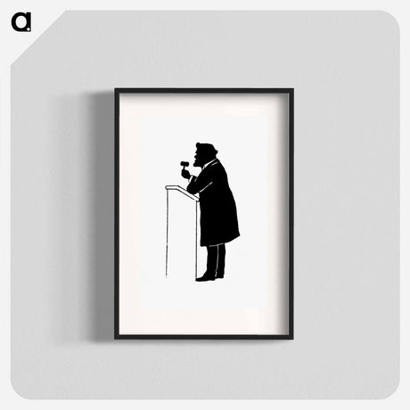 アートポスター-Silhouette of a Judge from Michael's Crag
 - 大英図書館 Poster.