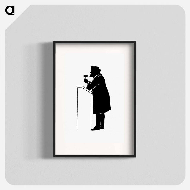 アートポスター-Silhouette of a Judge from Michael's Crag
 - 大英図書館 Poster.