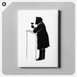 アートパネル-Silhouette of a Judge from Michael's Crag
 - 大英図書館 Canvas.