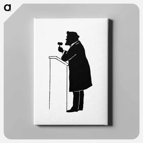 アートパネル-Silhouette of a Judge from Michael's Crag
 - 大英図書館 Canvas.