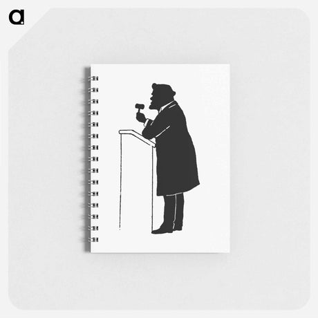 アートメモ帳-Silhouette of a Judge from Michael's Crag
 - 大英図書館 Memo.