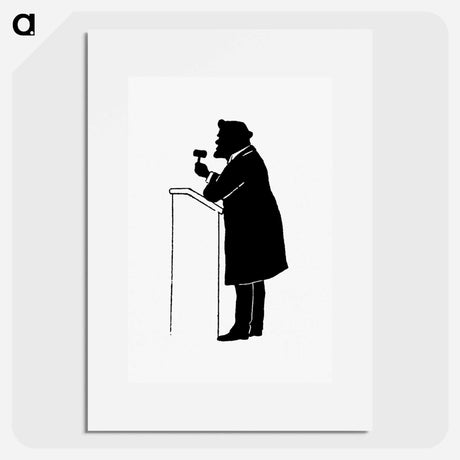 アートポスター-Silhouette of a Judge from Michael's Crag
 - 大英図書館 Poster.