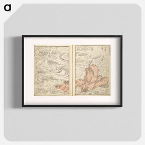 アートポスター-Hokusai's Whirlpool at Awa - 葛飾 北斎 Poster.