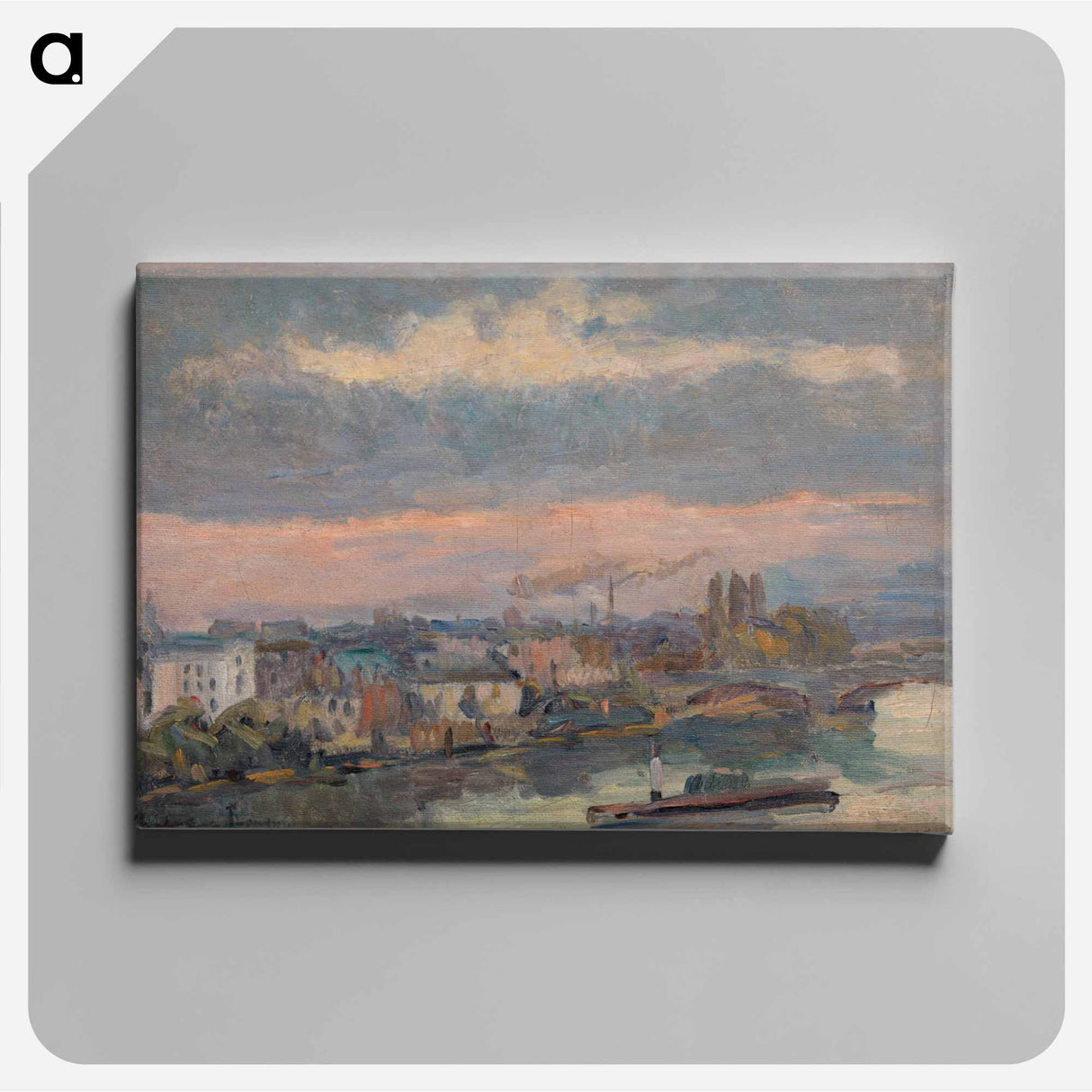 アートパネル-Along the Seine (Rouen)
 - バーンズ・コレクション Canvas.