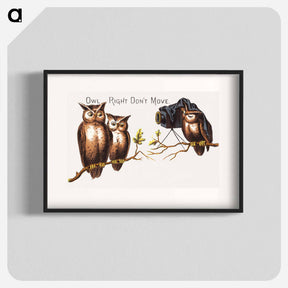 アートポスター-Owl Right Don't Move
 - ボストン公共図書館 Poster.