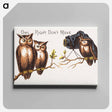 アートパネル-Owl Right Don't Move
 - ボストン公共図書館 Canvas.