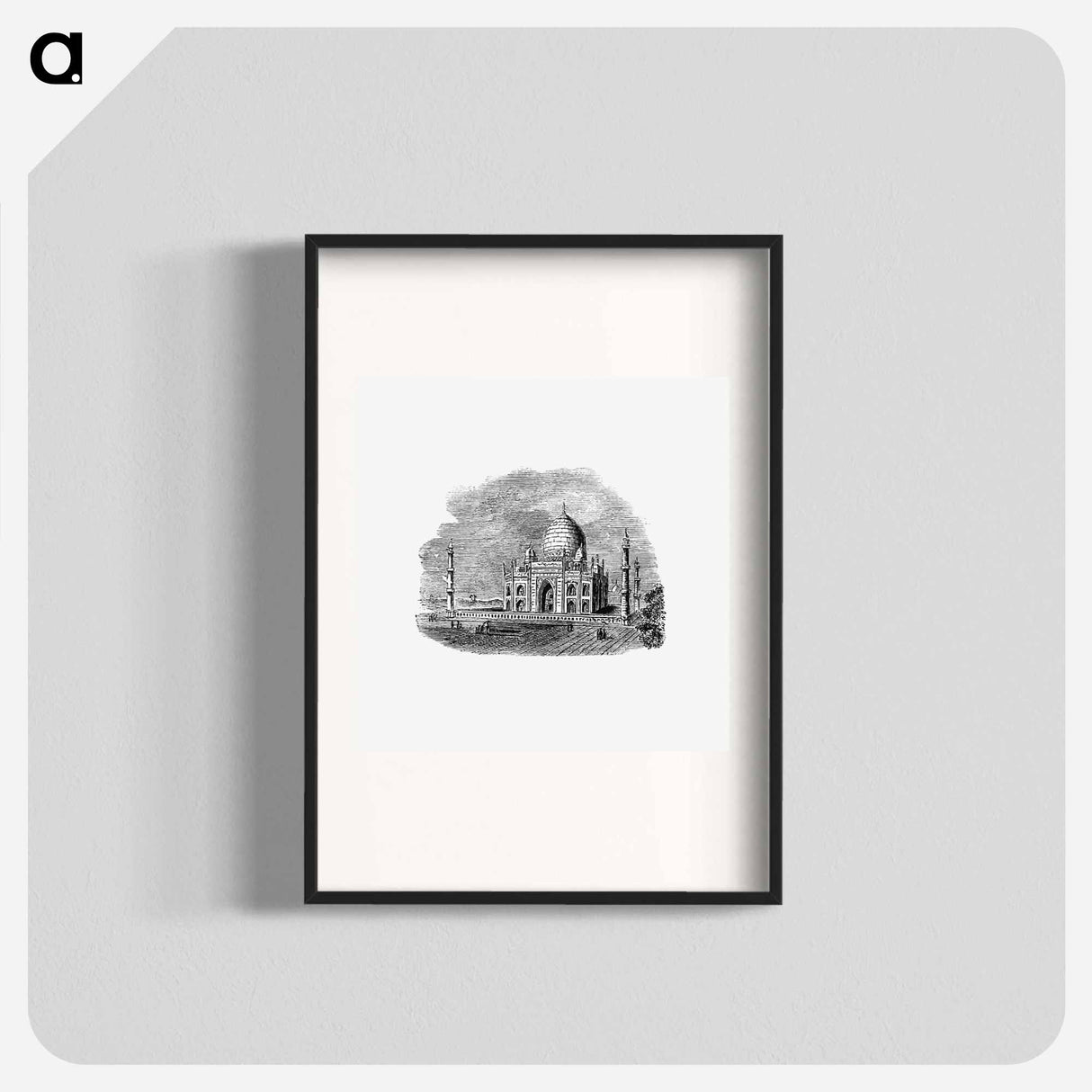 アートポスター-Illustration of the Taj Mahal
 - 大英図書館 Poster.