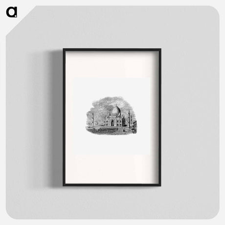 アートポスター-Illustration of the Taj Mahal
 - 大英図書館 Poster.