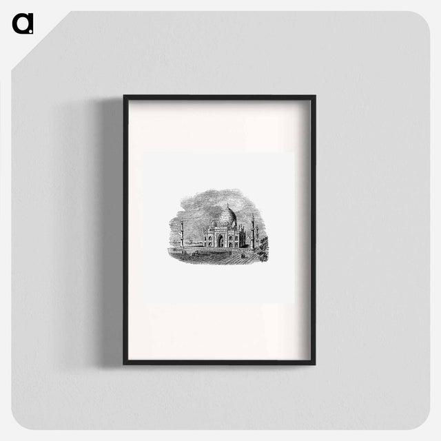 アートポスター-Illustration of the Taj Mahal
 - 大英図書館 Poster.