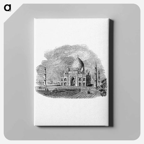 アートパネル-Illustration of the Taj Mahal
 - 大英図書館 Canvas.