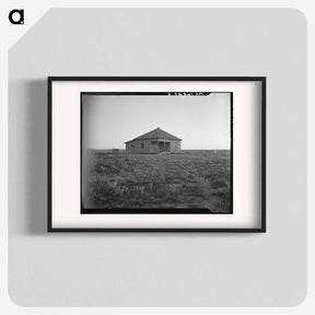 アートポスター-Abandoned house and land, Hall County, Texas - ドロテア ラング Poster.