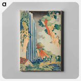 Hokusai's The Waterfall at Ono on the Kisokaidō - 葛飾 北斎 Canvas.