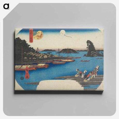 アートパネル-Islands off Kanazawa in Bushū Province
 - 歌川 広重 Canvas.