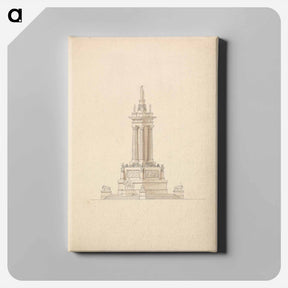 アートパネル-Design for a Naval Monument: Elevation
 - イェール大学アートギャラリー Canvas.