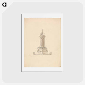 アートポストカード-Design for a Naval Monument: Elevation
 - イェール大学アートギャラリー Postcard.