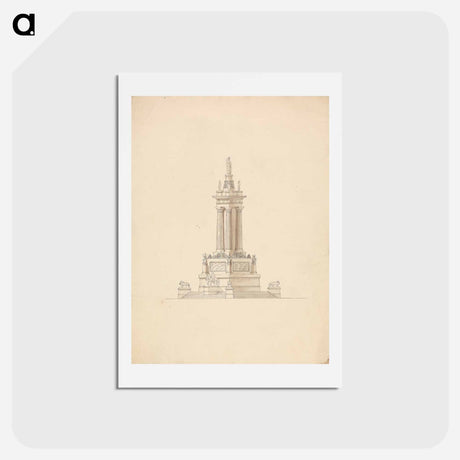 アートポストカード-Design for a Naval Monument: Elevation
 - イェール大学アートギャラリー Postcard.