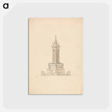 アートポストカード-Design for a Naval Monument: Elevation
 - イェール大学アートギャラリー Postcard.