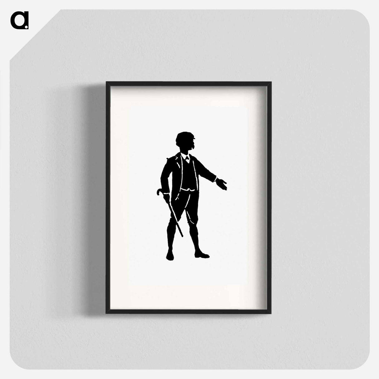 アートポスター-Gentleman Silhouette from Michael's Crag
 - 大英図書館 Poster.