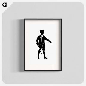 アートポスター-Gentleman Silhouette from Michael's Crag
 - 大英図書館 Poster.