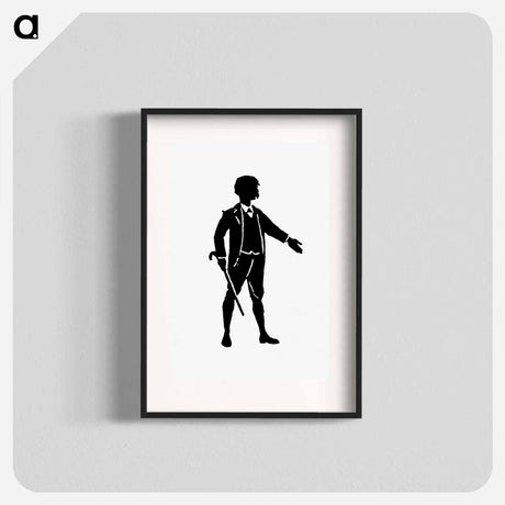 アートポスター-Gentleman Silhouette from Michael's Crag
 - 大英図書館 Poster.