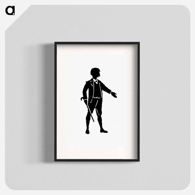 アートポスター-Gentleman Silhouette from Michael's Crag
 - 大英図書館 Poster.