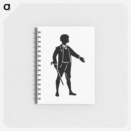 アートメモ帳-Gentleman Silhouette from Michael's Crag
 - 大英図書館 Memo.