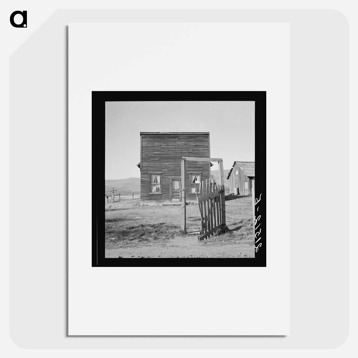 Farmer saloon and stagecoach tavern - Dorothea Lange Poster.