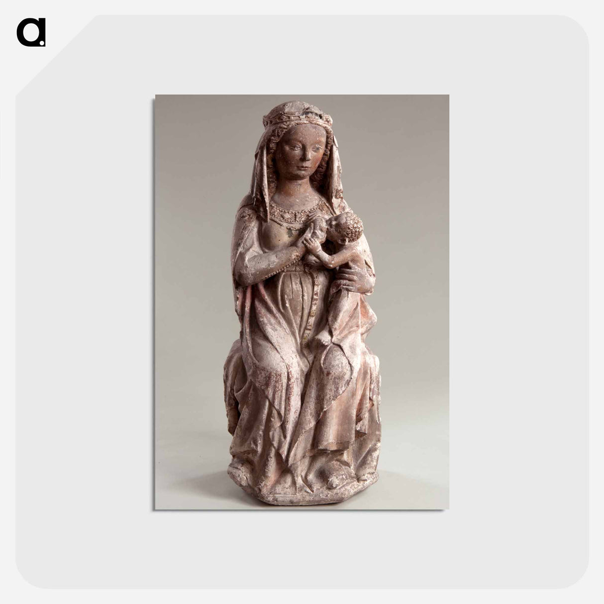 アートポストカード-Enthroned Virgin and Child
 - バーンズ・コレクション Postcard.