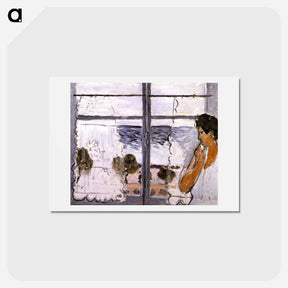 アートポストカード-Woman at the Window - アンリ マティス Postcard.