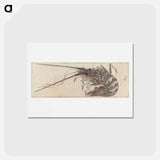 アートポストカード-Hokusai's Large Lobster - 葛飾 北斎 Postcard.